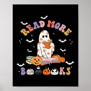 Halloween Groovy leest meer boeken met een kletspr Poster