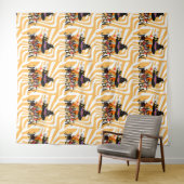 Halloween Groovy Retro Wandkleed (In Situ (horizontaal))