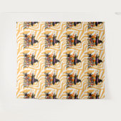 Halloween Groovy Retro Wandkleed (Voorkant (horizontaal))