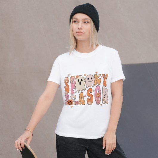 HALLOWEEN GROOVY SPOOKY SEIZOEN GEESTEN T-SHIRT