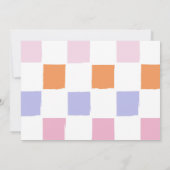 Halloween Groovy verjaardagsfeestje Bedankkaart (Achterkant)