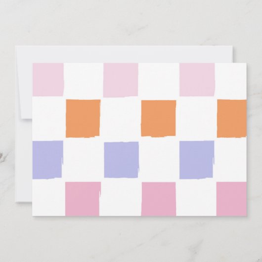 Halloween Groovy verjaardagsfeestje Bedankkaart (Achterkant)