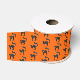 Halloween Grosgrain Ribbon-Black Cat Lint