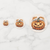 Halloween: Großer Kürbis -  Confetti (Achterkanten)