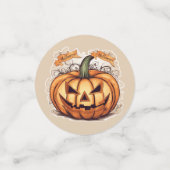 Halloween: Großer Kürbis -  Confetti (Kleine voorkant)