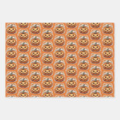 Halloween: Großer Kürbis -  Inpakpapier Vel (Voorkant)