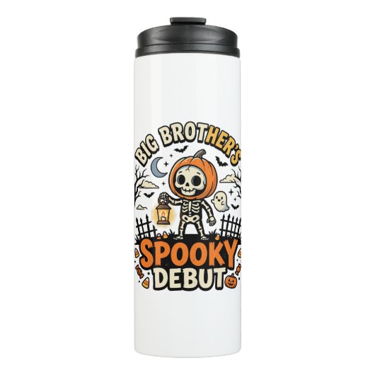 Halloween Grote Broer Griezeld Debuut Thermosbeker (Voorkant)
