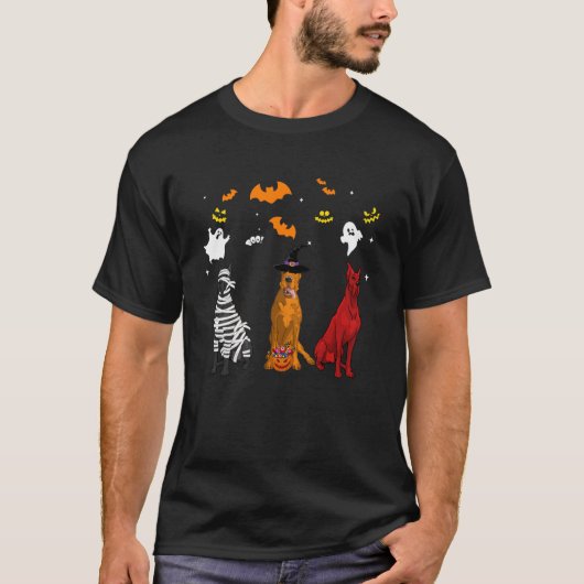 Halloween grote dane honden mama heks demon costu t-shirt (Voorkant)