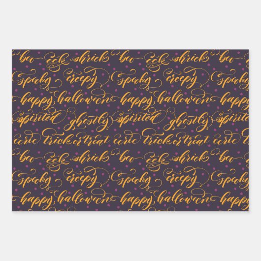 Halloween grote design inpakvellen inpakpapier vel (Voorkant 3)