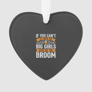 Halloween Grote Meisjes Bezem Heks Ontwerp_1 Ornament