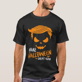 Halloween Grote Opnieuw Trump Pompoen Grappig 2023 T-shirt