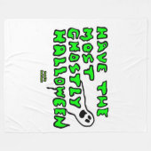 Halloween grote rugzak fleece deken (Voorkant (Horizontaal))