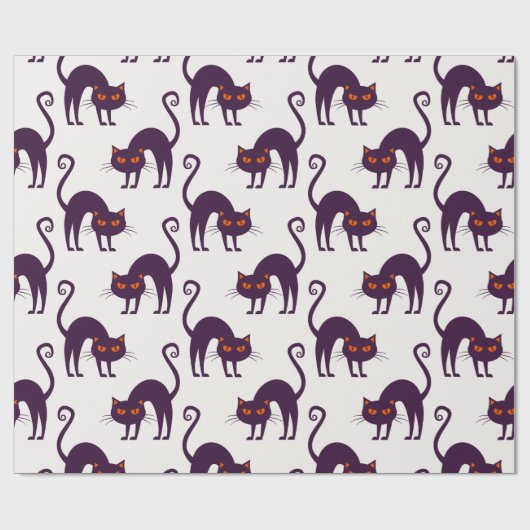 Halloween Group Patronen Cadeaupapier (Vlak)