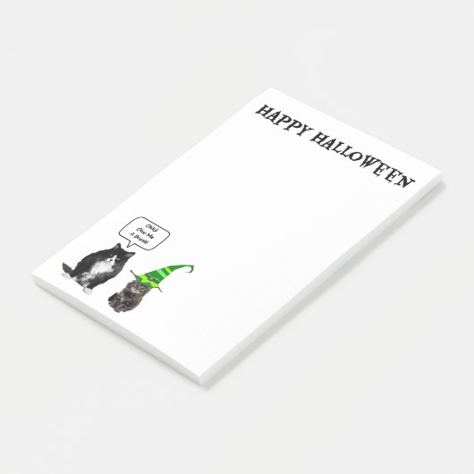 Halloween Grumpy Cat / Cut Kitten Post-it Notes (Schuin)