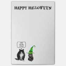 Halloween Grumpy Cat / Cut Kitten Post-it Notes