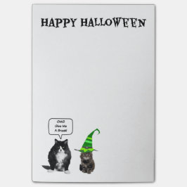 Halloween Grumpy Cat / Cut Kitten Post-it Notes