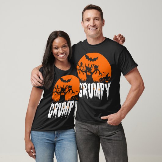 Halloween Grumpy Scary 31 oktober cadeau T-shirt (Unisex)