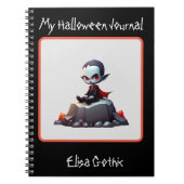 Halloween Grumpy vampier Spiraal Notitieboek (Voorkant)