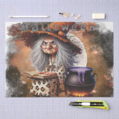 Halloween Grumpy Witch Tissuepapier (Craft)