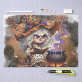 Halloween Grumpy Witch Tissuepapier (Craft)