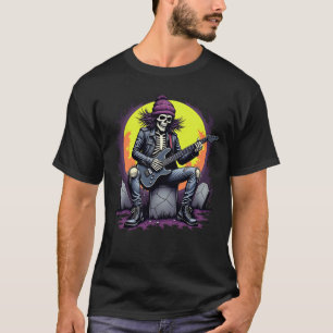 Halloween Grunge Skeleton T-shirt
