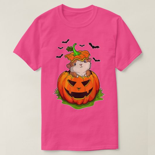 Halloween Guinea Pig Lovers Grunge Pumpkin Boys Gi T-shirt (Design voorkant)