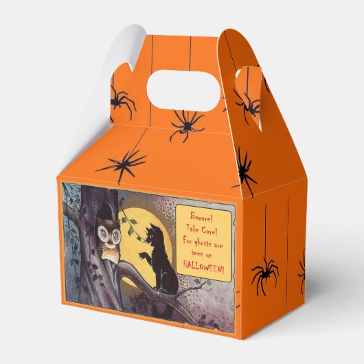 Halloween gunst box bedankdoosjes (Achterkant)