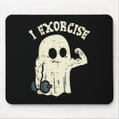 Halloween Gym Ghost Ik Exorcise Fun Workout Kostuu Muismat (Voorkant)