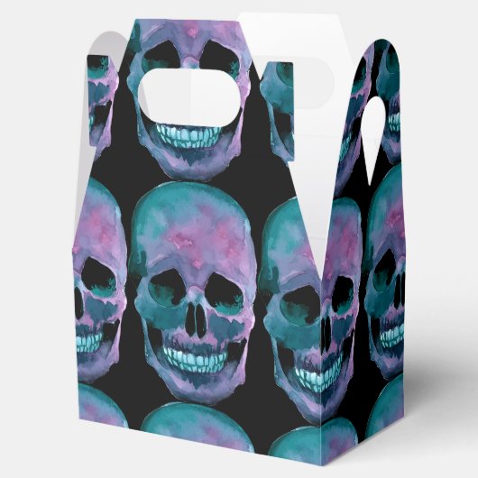 Halloween Haal de voordeur box uit - schedelontwer Bedankdoosjes (Geopend)