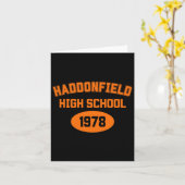 Halloween Haddonfield High School 1978 Retro roman Kaart (Gele Bloem)