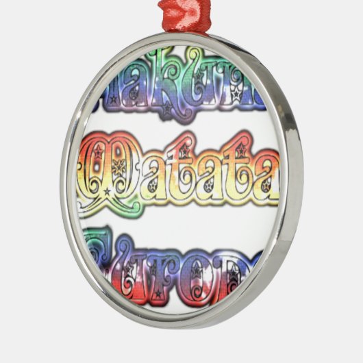 Halloween Hakuna Matata Europe.png Metalen Ornament (Links)