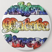 Halloween Hakuna Matata Europe.png Ronde Button 6,0 Cm (Voorkant)