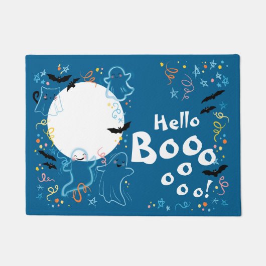 Halloween Hallo Boo schattige kinderen deurmat (Voorkant)