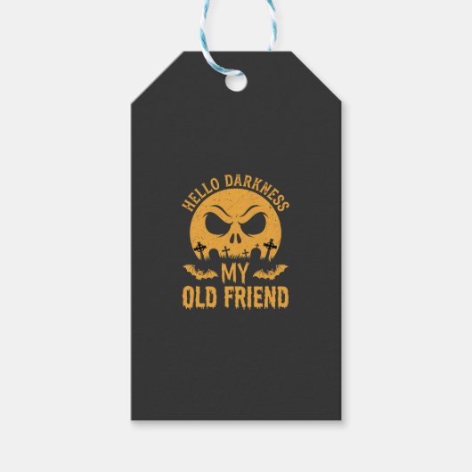 Halloween Hallo Duisternis Kerkhof Maan Cadeaulabel (Voorkant)