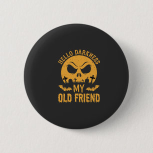 Halloween Hallo Duisternis Kerkhof Maan Ronde Button 5,7 Cm