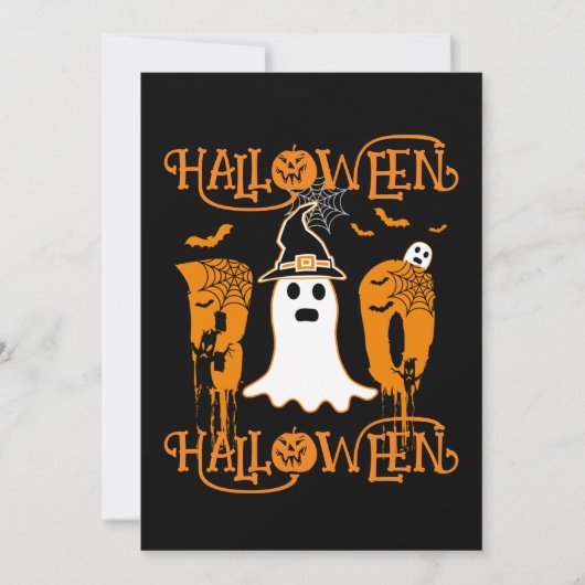 HALLOWEEN HALLOWEEN ENGELENBAAR KAART (Voorkant)