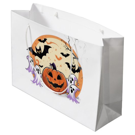 Halloween Halloween Groot Cadeauzakje (Achterkant Gekanteld)