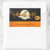 Halloween - Halloween Night - AANPASSEN Rechthoekige Sticker (Tas)