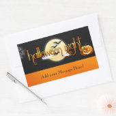 Halloween - Halloween Night - AANPASSEN Rechthoekige Sticker (Envelop)