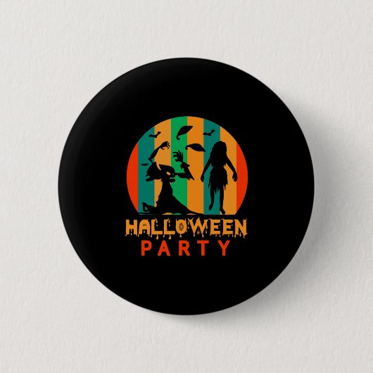 Halloween Halloween Party Ronde Button 5,7 Cm (Voorkant)