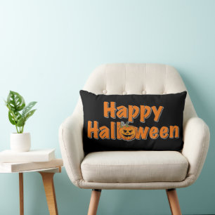 Halloween Halloween spookhefboom-o-lantaarn Kussen