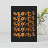 HALLOWEEN HALLOWEEN TYPOGRAFIE KAART (Staand voorkant)