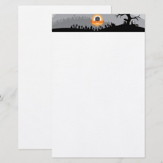 Halloween Hallowiggles Stationery Briefpapier (Voorkant / Achterkant)
