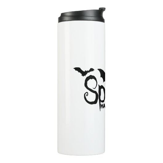 Halloween Hallowweentee halloween party ideeën Thermosbeker (Gedraaid links)