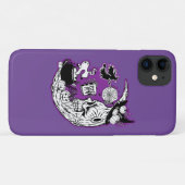 Halloween halve maan heksenschedel Case-Mate iPhone case (Achterkant (horizontaal))