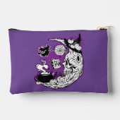 Halloween halve maan heksenschedel etui (Achterkant)