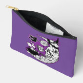 Halloween halve maan heksenschedel etui (Open)