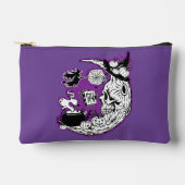Halloween halve maan heksenschedel etui (Voorkant)