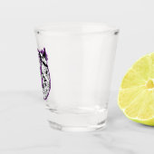 Halloween halve maan heksenschedel shot glas (Rechts)