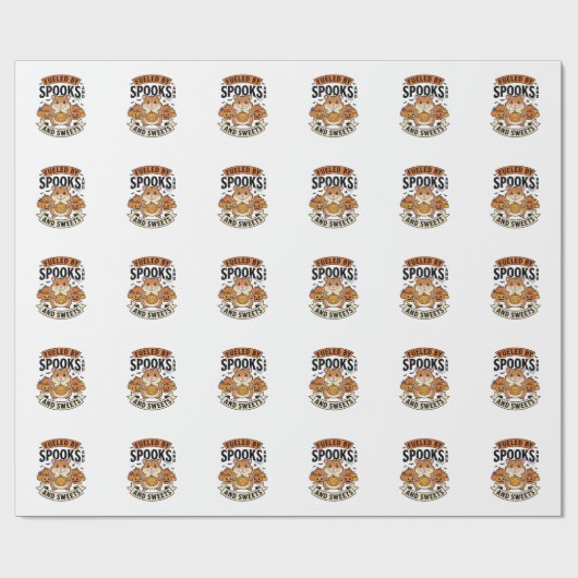 Halloween Hamster Aangedreven Door Spoken Grappig Cadeaupapier (Vlak)